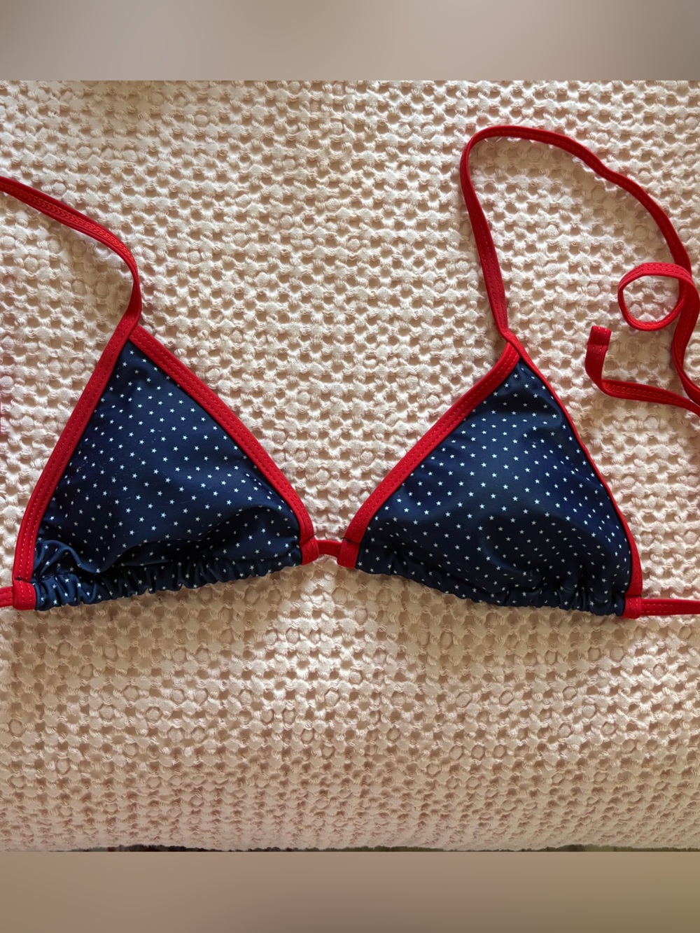 Blue and Red Star Bikini Set